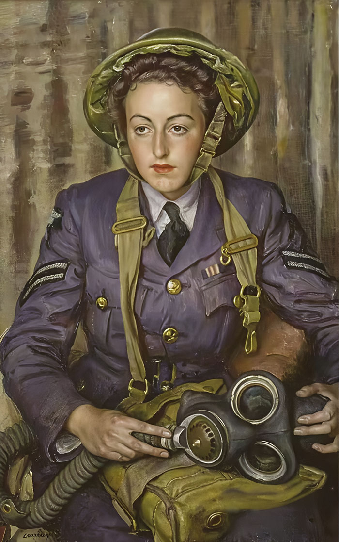 The resolute figure of female soldiers in World War II